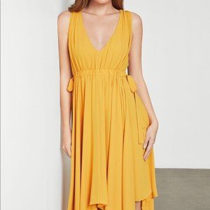 BCBG MaxAzria Golden Glow Handkerchief Dress